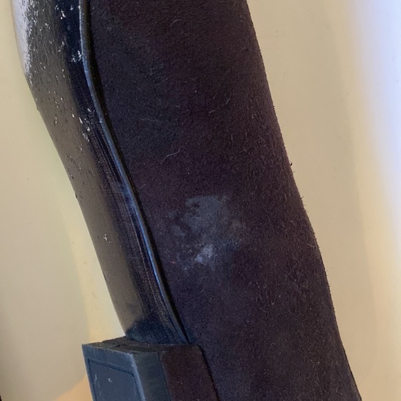 Stuart Weitzman Brown Suede Flats with Silver Metal Buckle Trim, Size 8 #281 - Picture 10 of 13